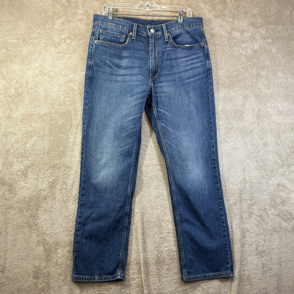 Levis 514 Straight Leg Jeans Men's 34x30 Medium Wash Blue Denim Classic